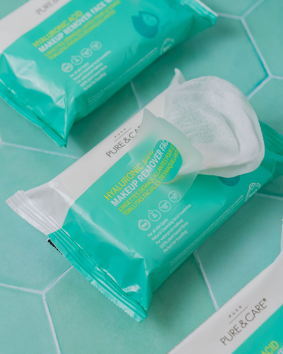 Hyaluronic Acid Makeup Cleansing Wipes | PUCA - PURE & CARE