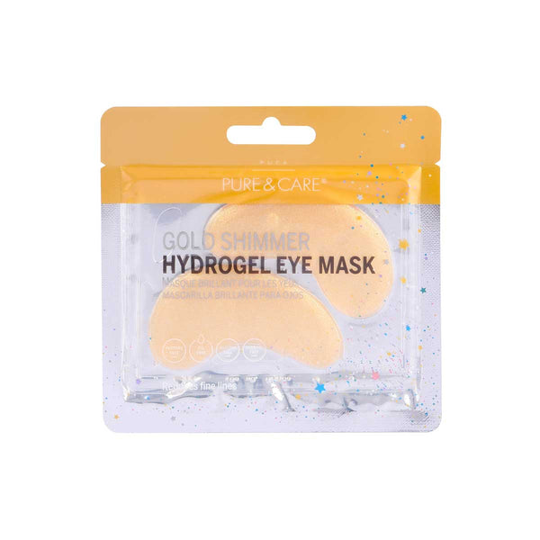 Gold Shimmer Hydrogel Eye Mask