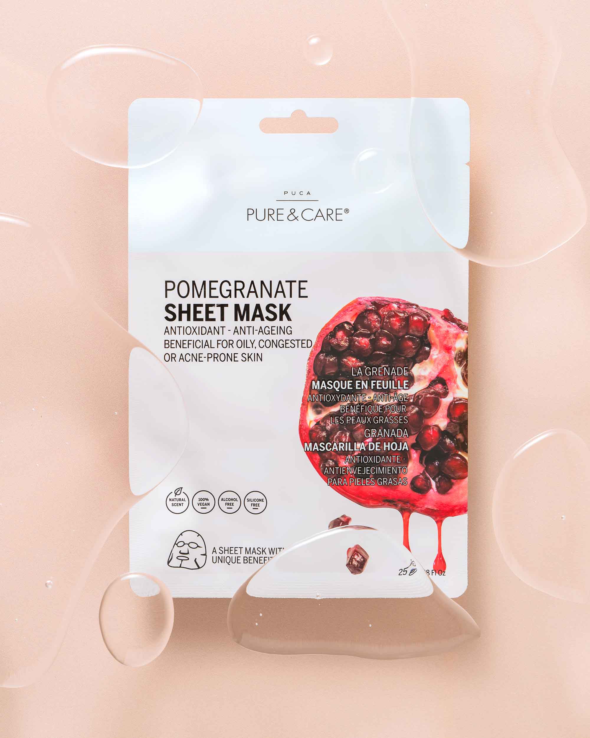 Pomegranate Sheet Mask I PUCA - PURE & CARE