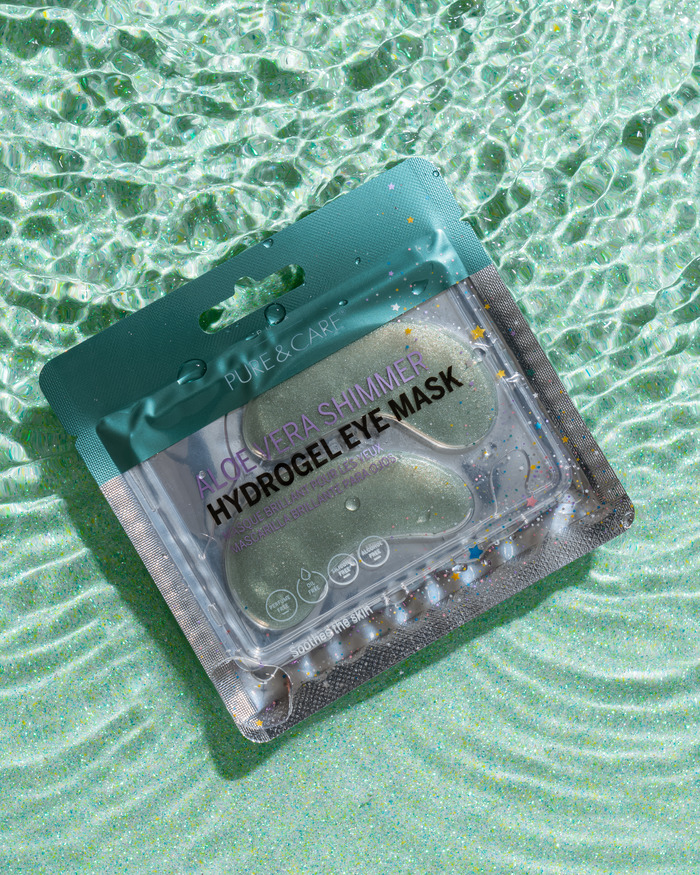 La mascarilla para ojos de hidrogel aloe vera shimmer