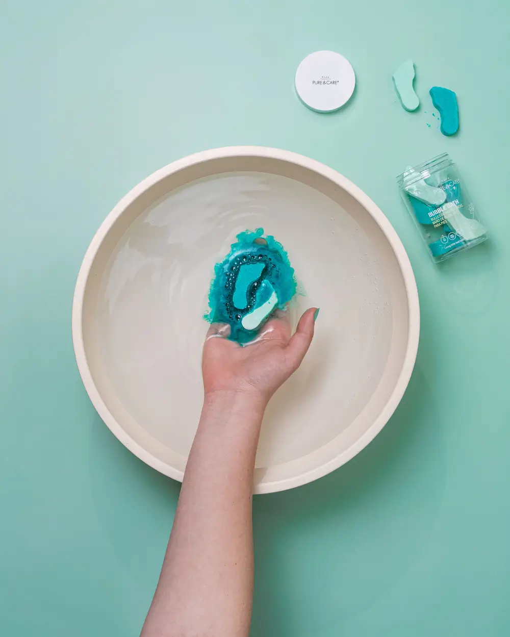 Baño de burbujas para pies