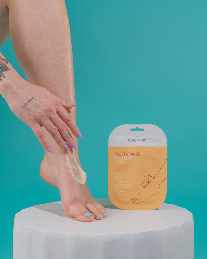EXFOLIANTE PARA PIES de naranja dulce