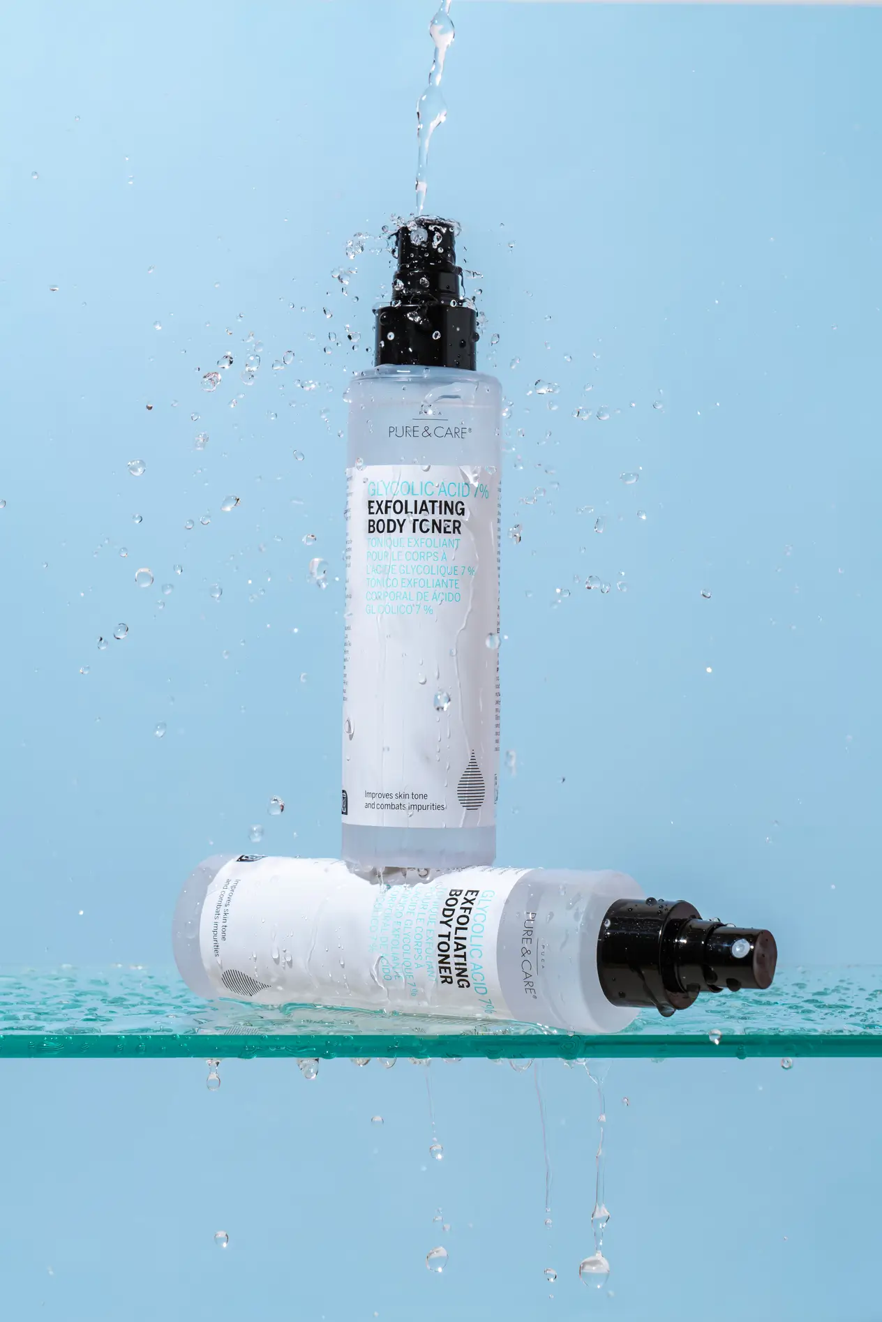 Tónico exfoliante corporal de ácido glicólico 7 % 