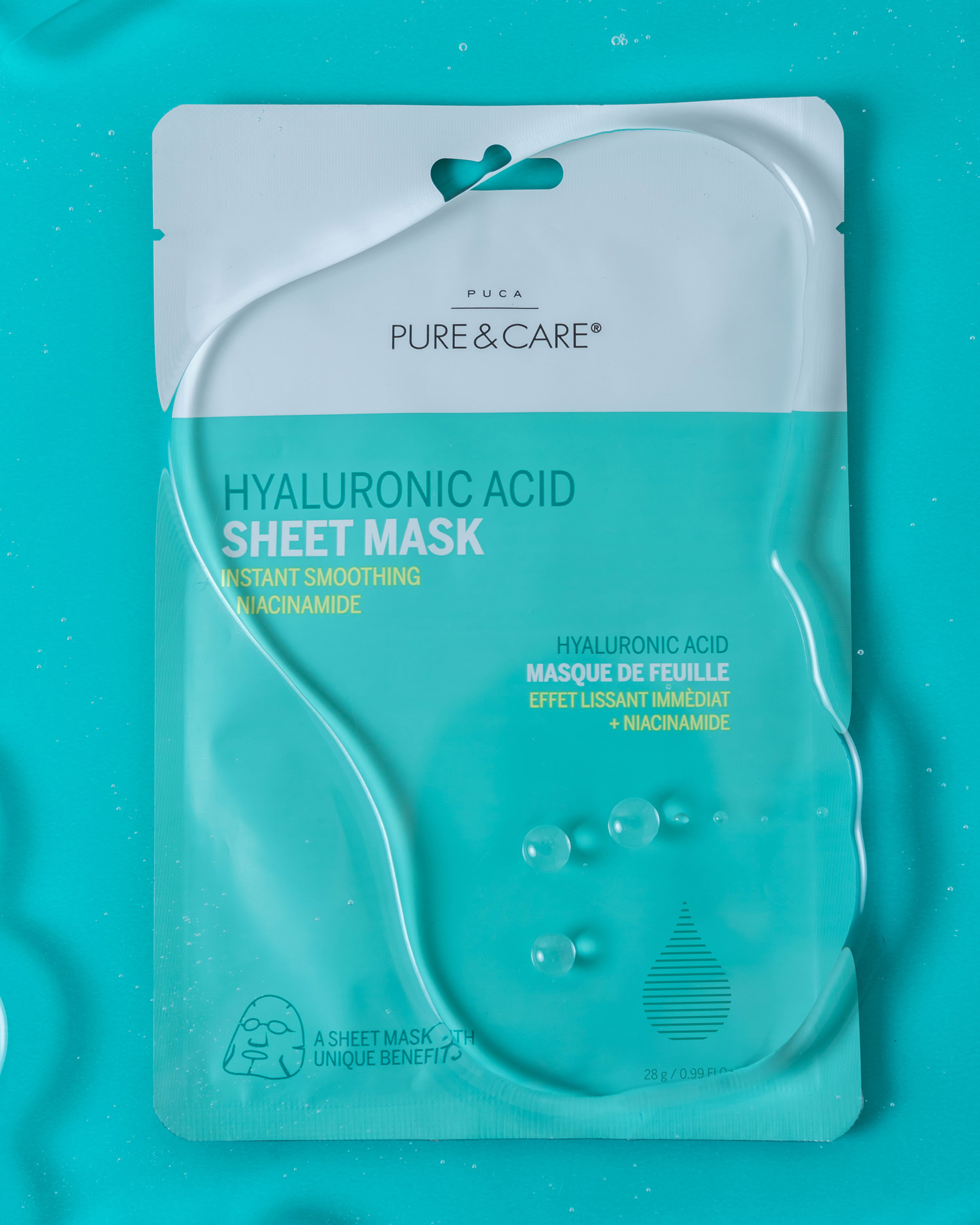 Mascarilla facial de ácido hialurónico