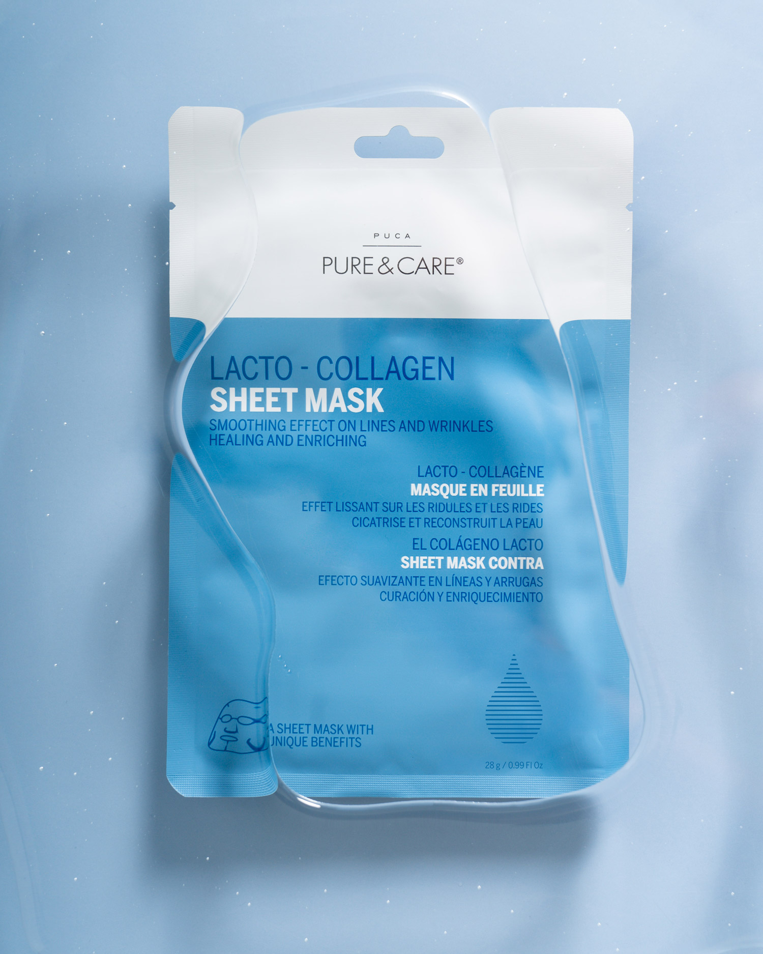 Mascarilla facial de lacto colágeno