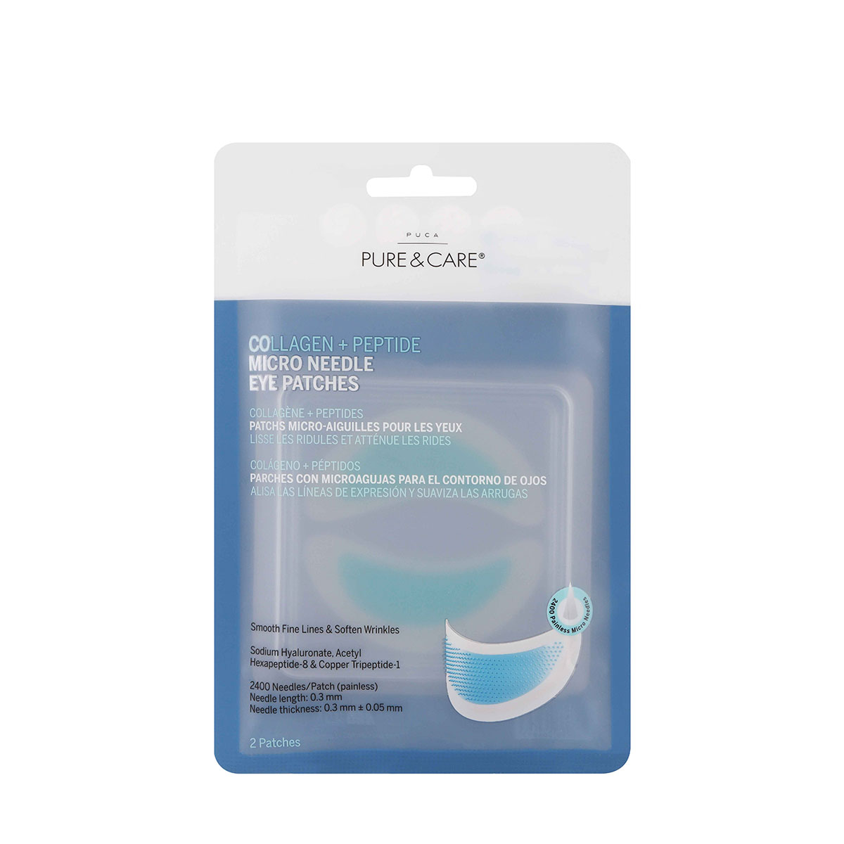 Parches con microagujas para el contorno de ojos