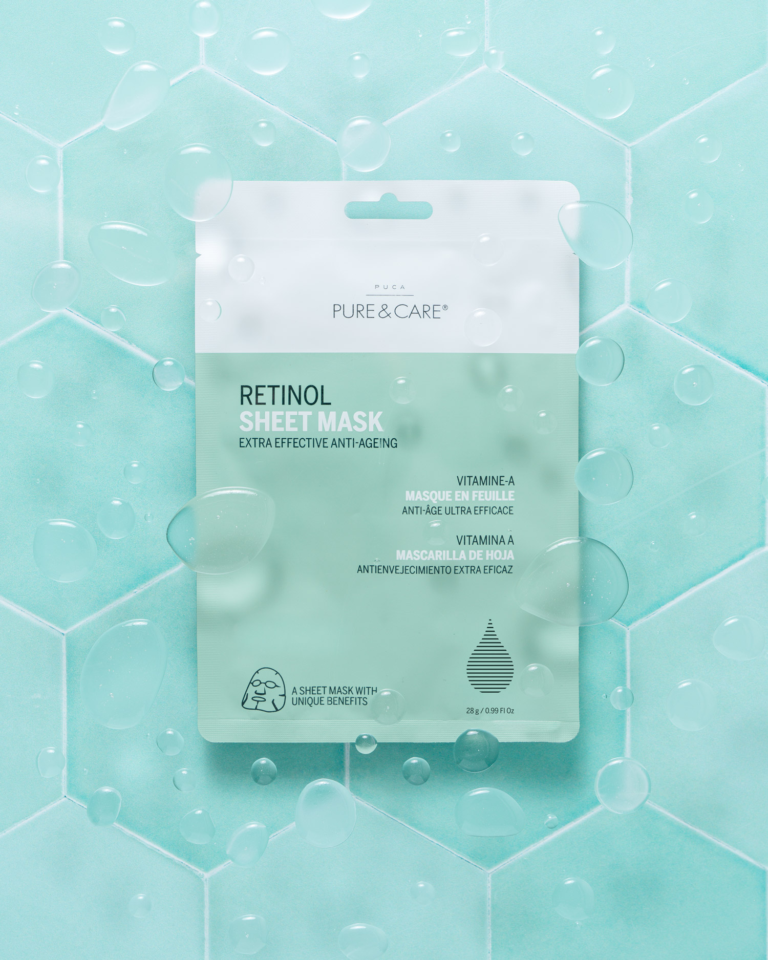Mascarilla facial de retinol