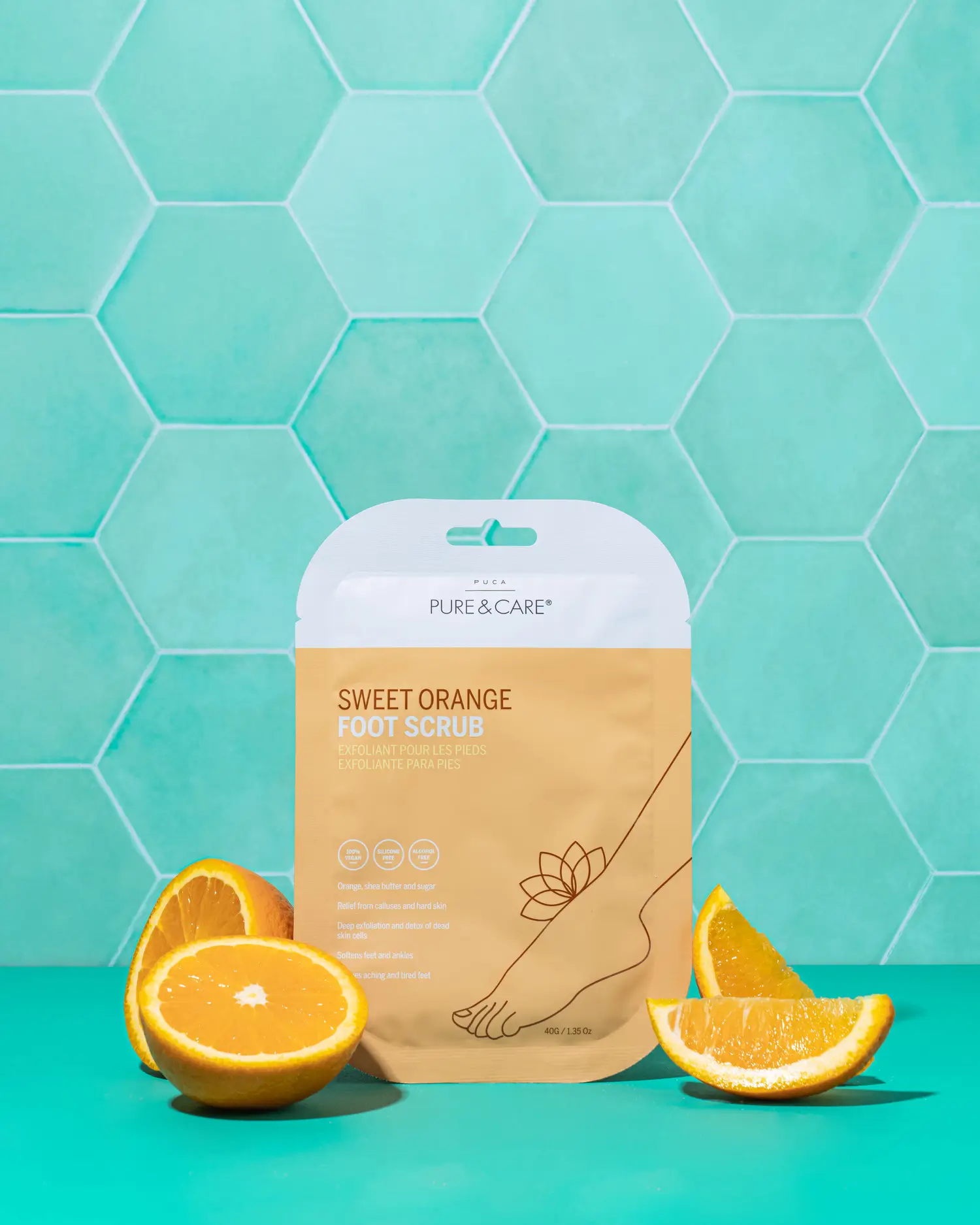 EXFOLIANTE PARA PIES de naranja dulce