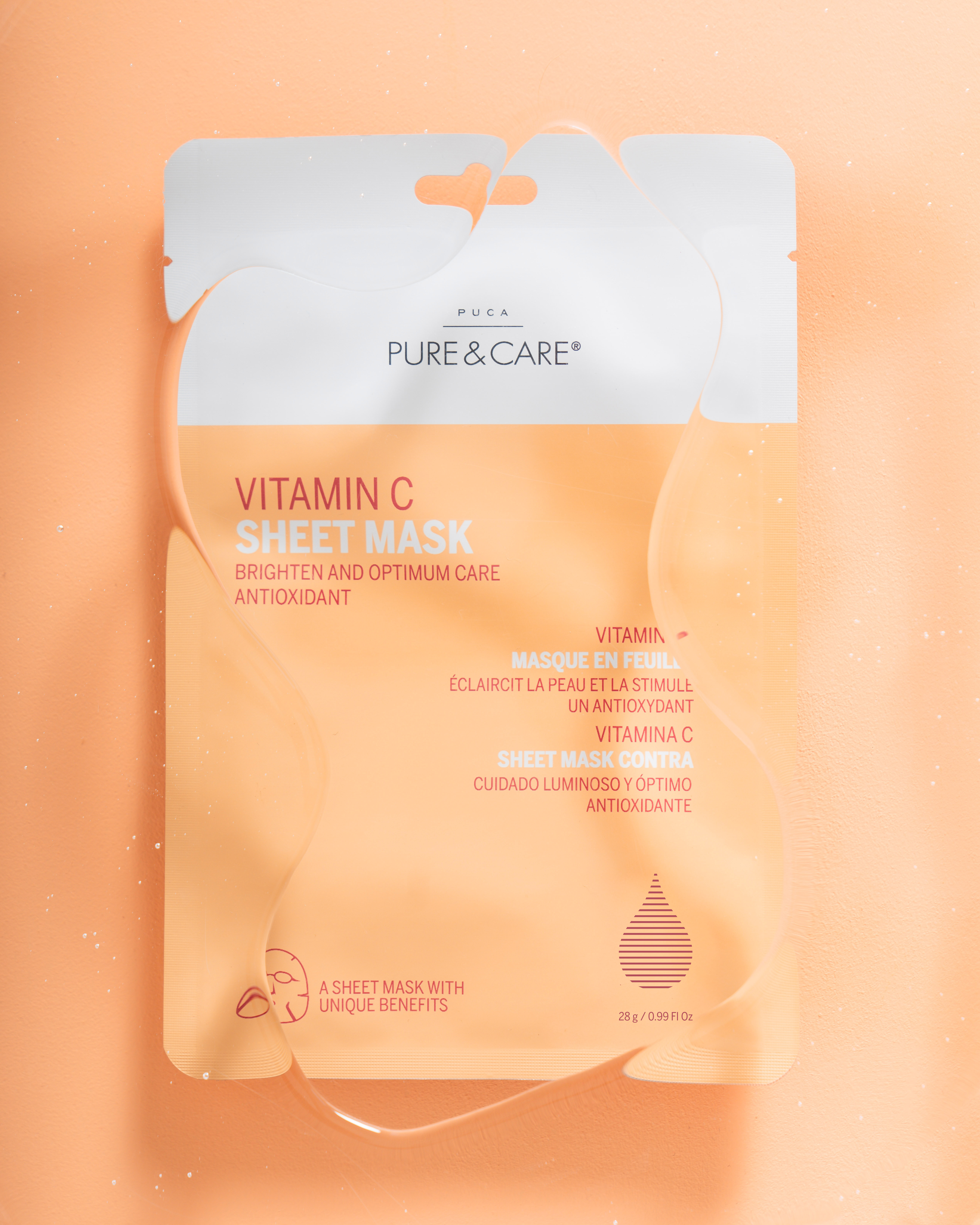 Mascarilla facial de vitamina C