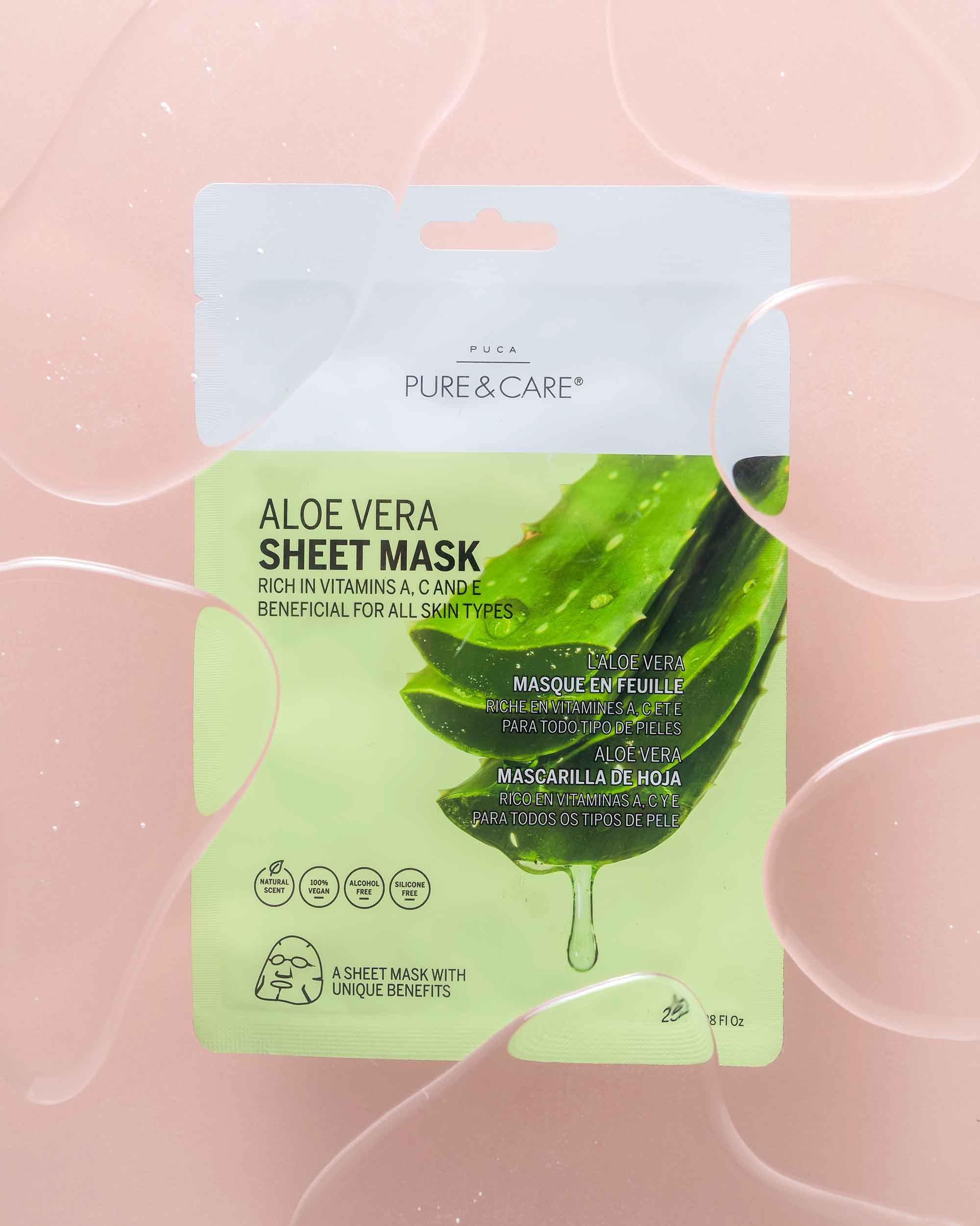 Mascarilla en hoja Aloe Vera