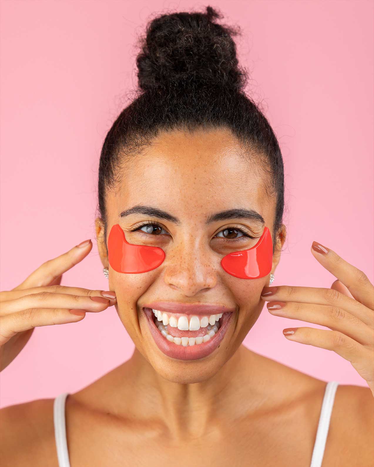 Mascarilla para ojos de hidrogel de aceite de árbol de té