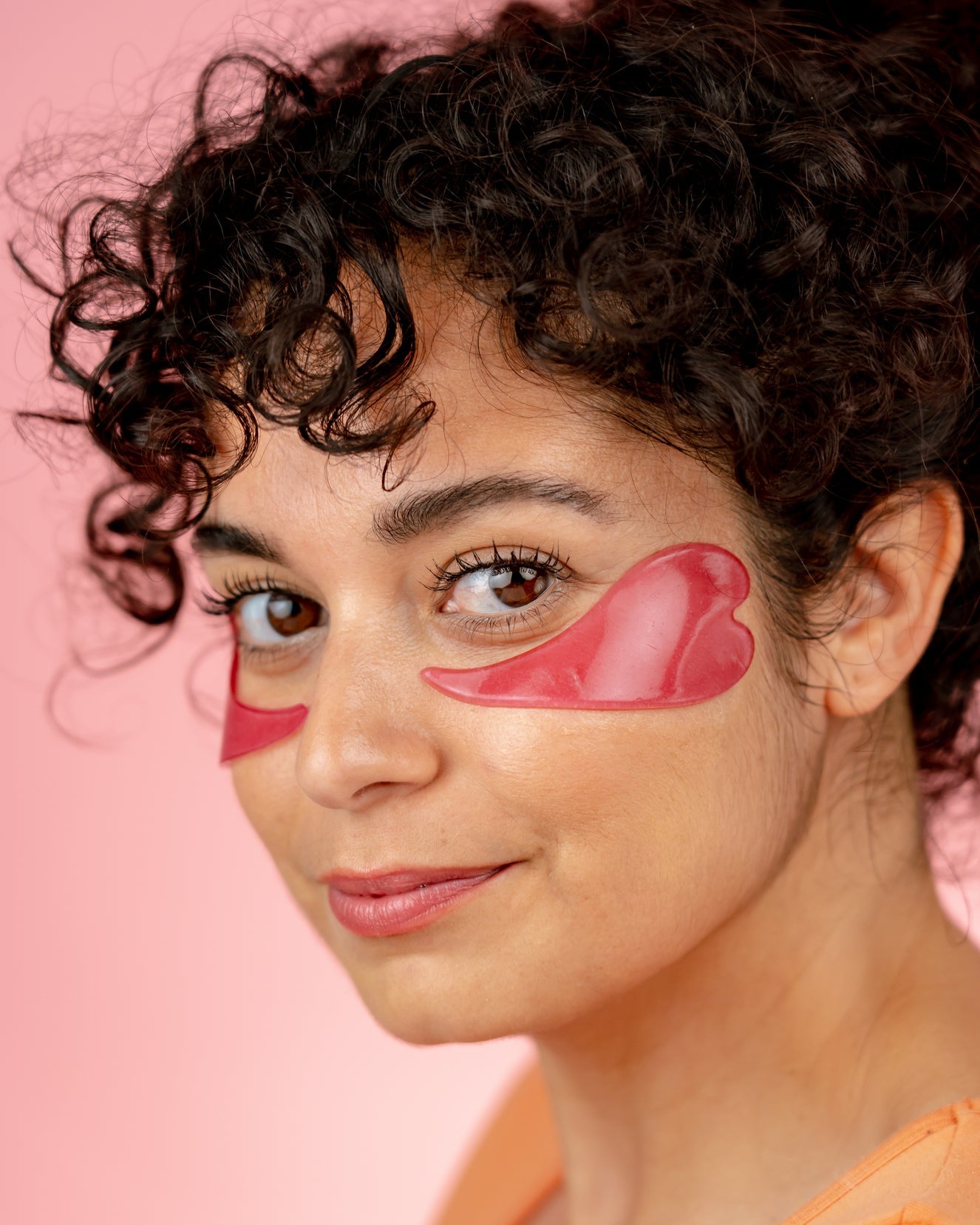 Mascarilla para ojos de hidrogel de rosa