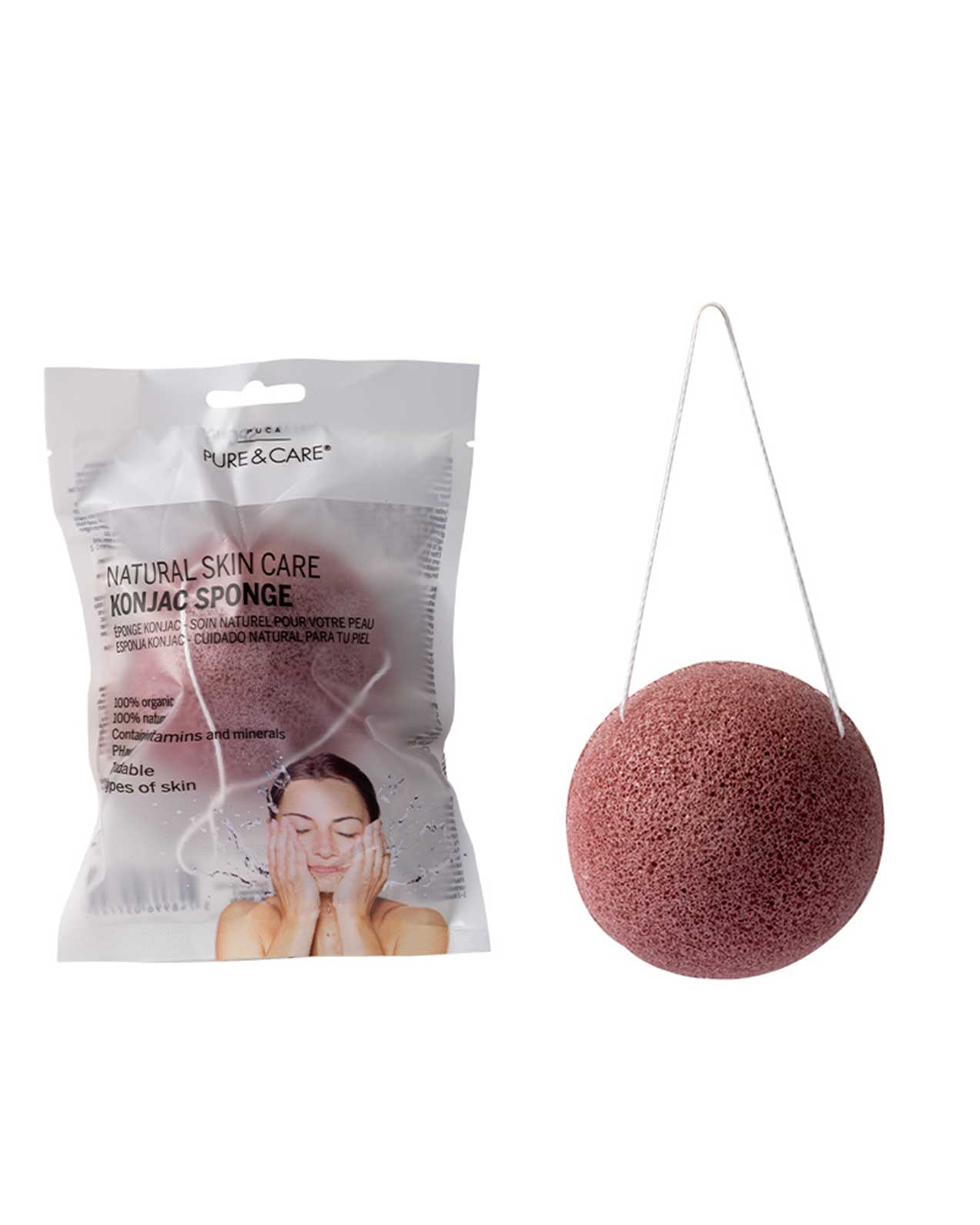 Esponja konjac arcilla roja