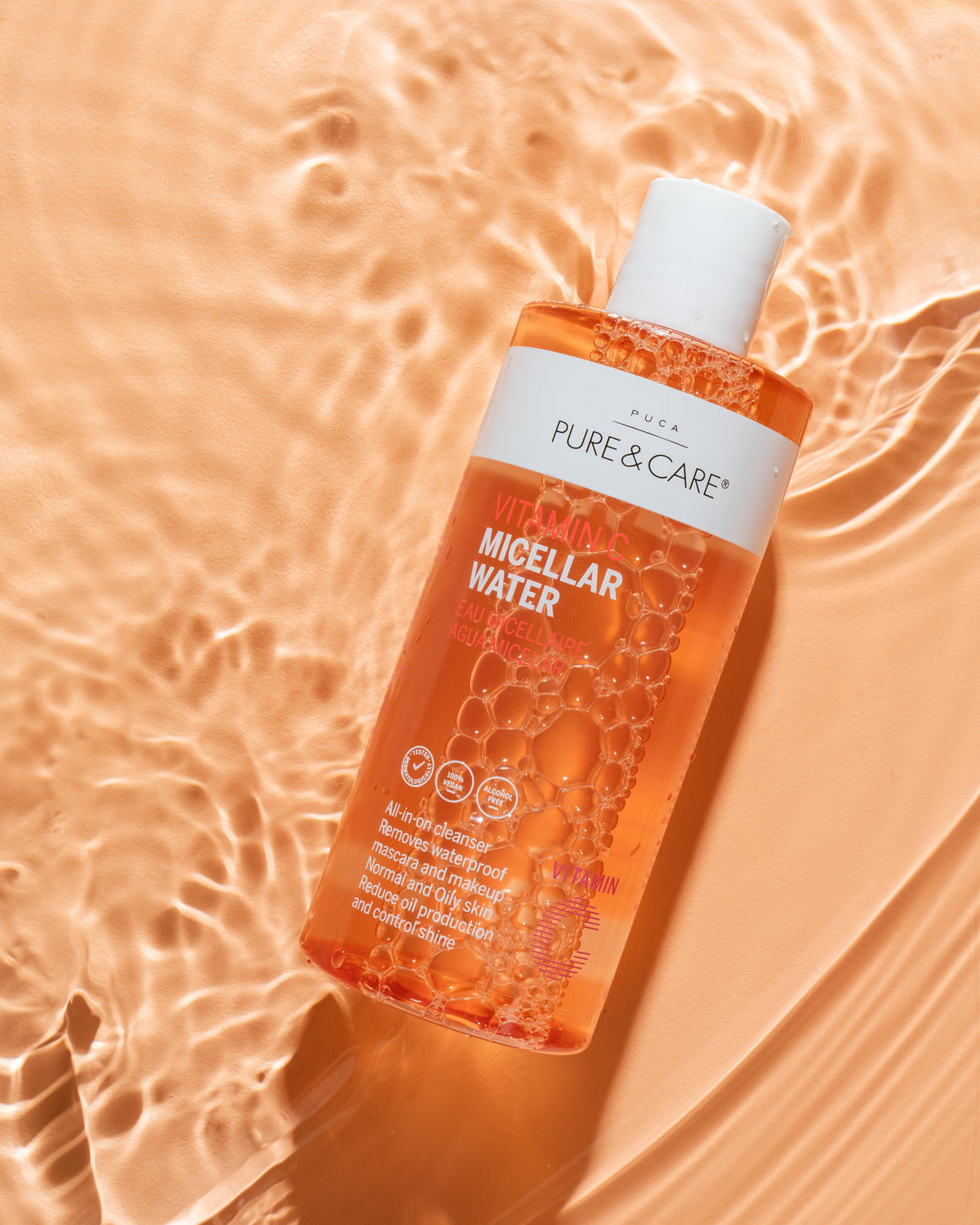 Agua micelar con vitamina C