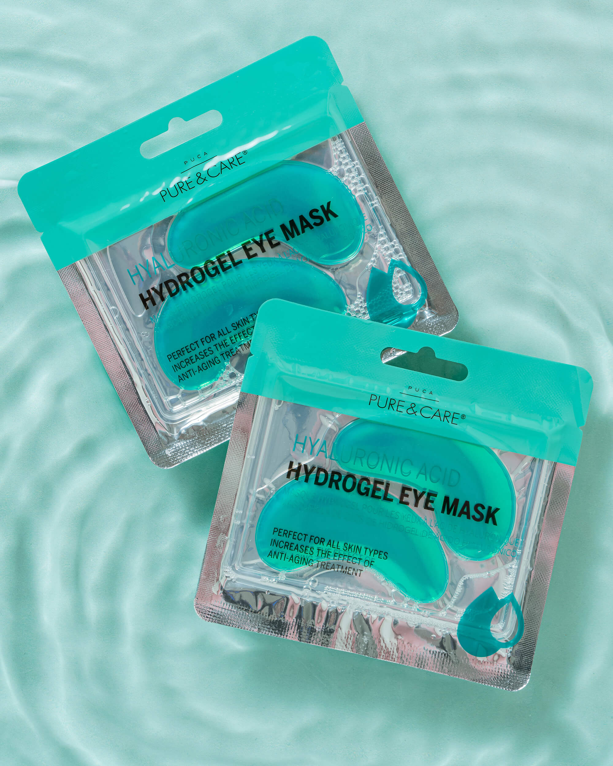 Mascarilla para ojos de hidrogel de ácido hialurónico