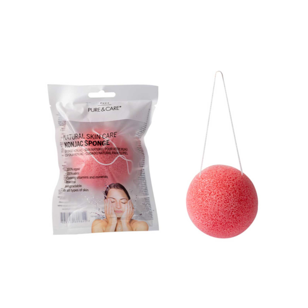 Esponja konjac rosa | PUCA - PURE & CARE