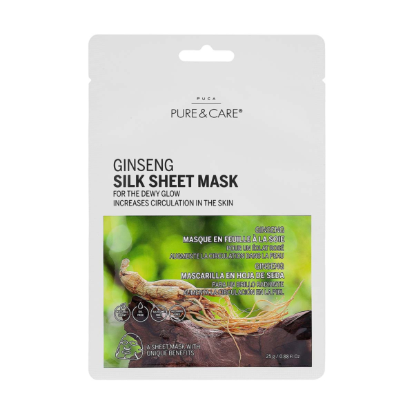 Mascarilla en hoja de seda Ginseng I PUCA - PURE & CARE