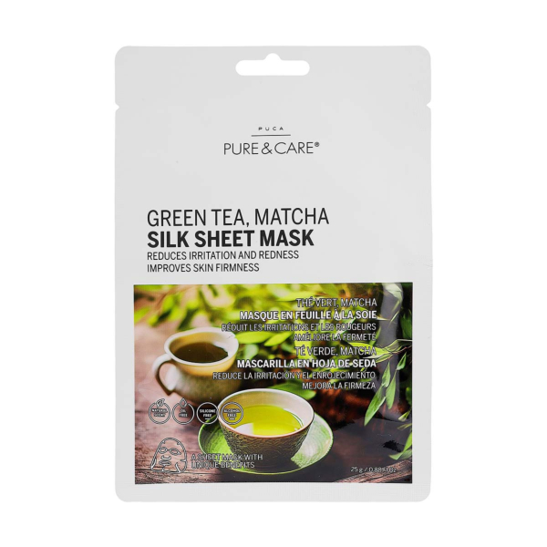 Mascarilla en hoja de seda Té Verde I PUCA - PURE & CARE
