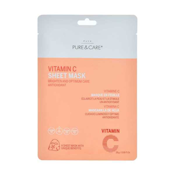 Mascarilla en hoja Vitamina C I PUCA - PURE & CARE