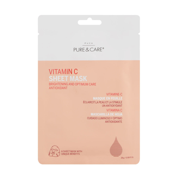 Vitamin C Sheet Mask Brighten Antioxidant I PUCA - PURE & CARE