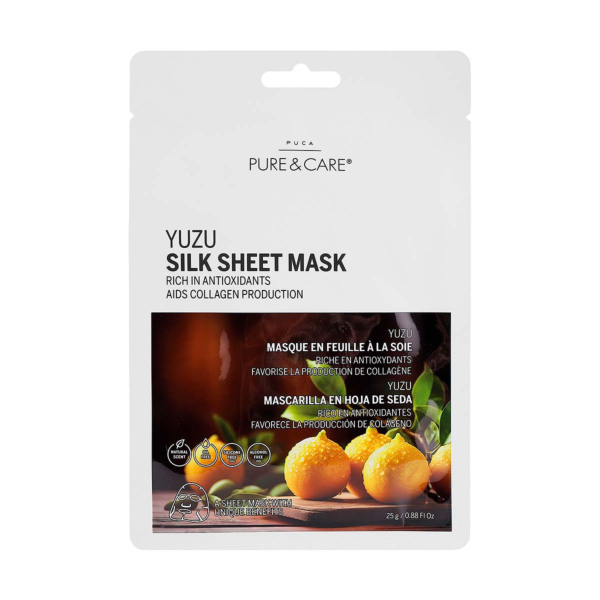 Mascarilla en hoja de seda Yuzu I PUCA - PURE & CARE