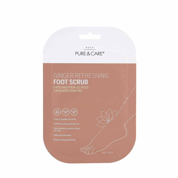 Exfoliante para pies con jengibre