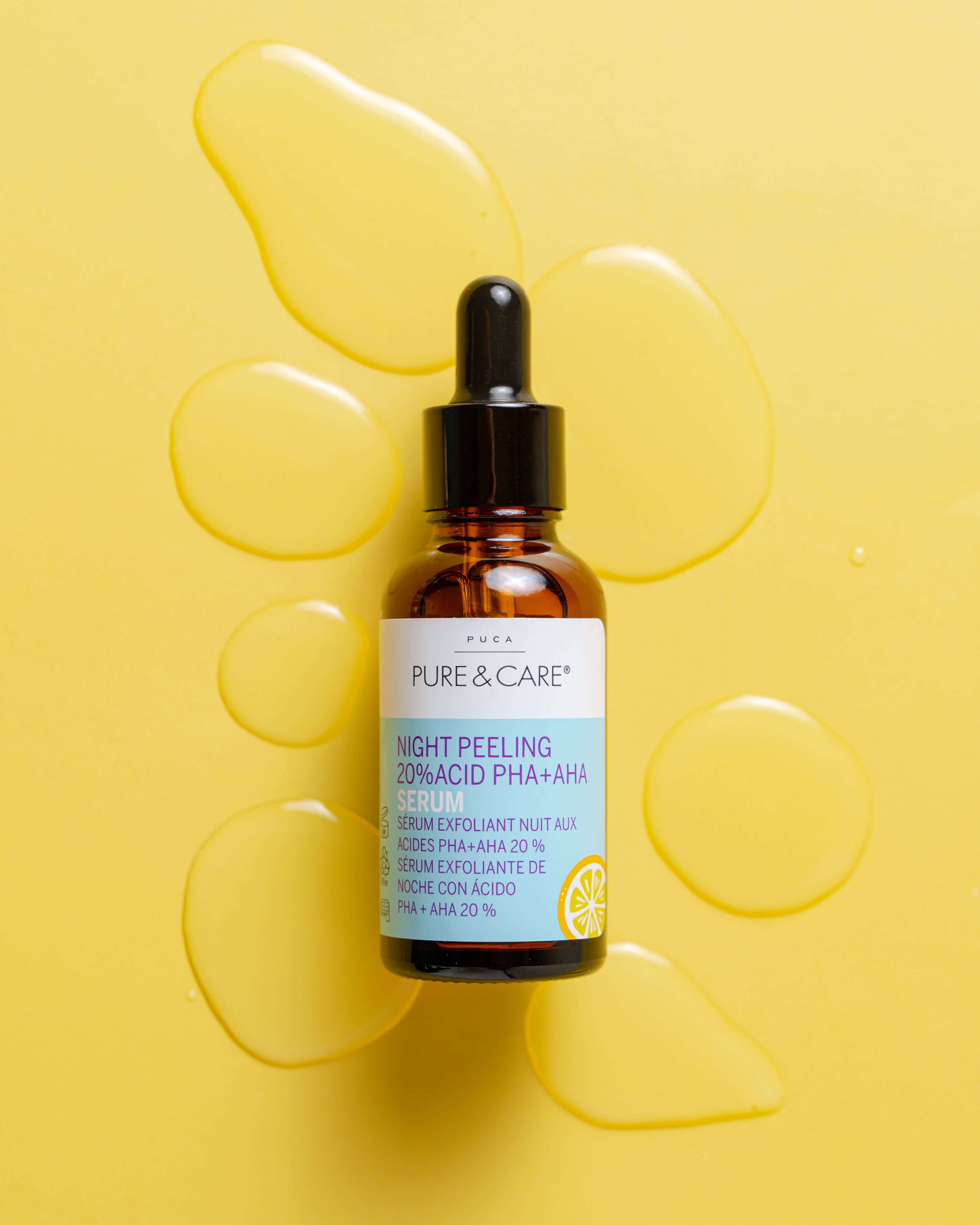 Sérum exfoliante de noche con ácido PHA+AHA 20 %