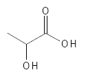 Kemisk struktur af Lactic Acid | PUCA - PURE & CARE